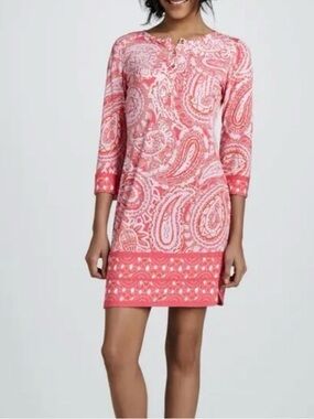 Ali Ro Pink Paisley Shift Dress